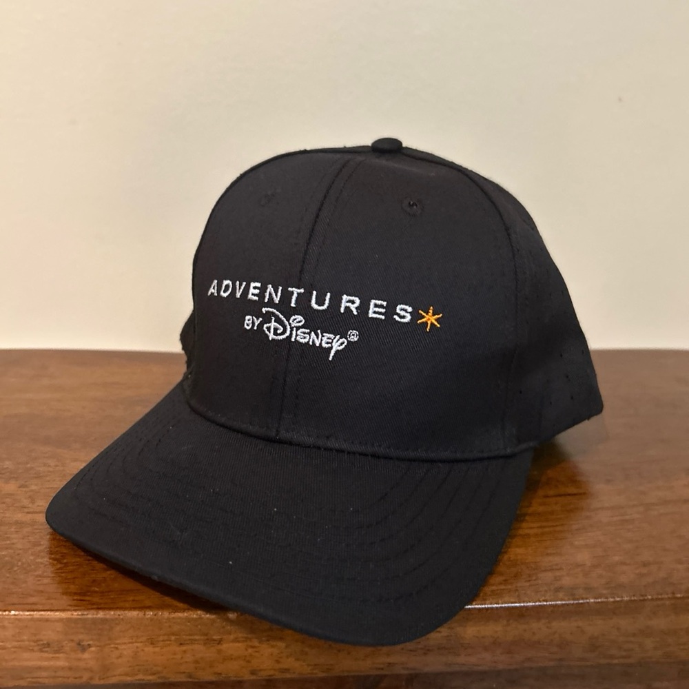 Adventures by Disney (ABD) Black Hat Baseball Cap Adjustable Snapback Black